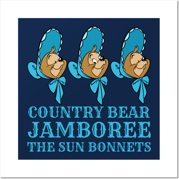 Country bear jamboree The Sun Bonnets triplets bears Wall Art by EnglishGent